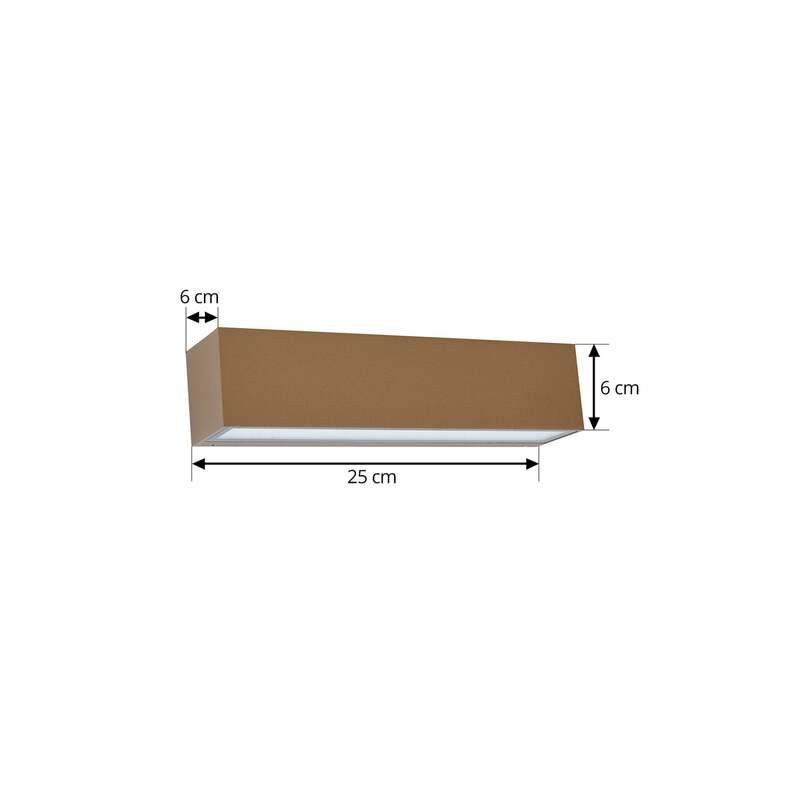 Lucande Außenwandleuchte Lengo LED Gartenlampe Wandleuchte braun IP65 3000K - 4251911798401