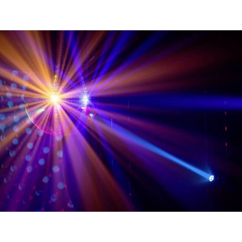 Eurolite LED Pinspot Strahler 10W blau kompakt schwarz 105x150x147mm 740g Licht - 4026397707816