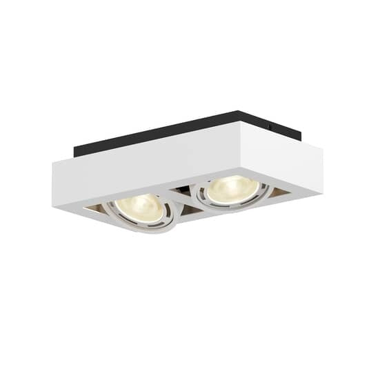 Arcchio Deckenstrahler Ronka LED 2-flammig dimmbar Aluminium weiß 34cm Leuchte - 4251096559682