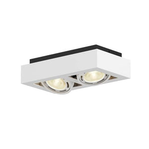 B-Ware Arcchio Deckenstrahler Ronka LED 2-flammig dimmbar Aluminium weiß 34cm Leuchte