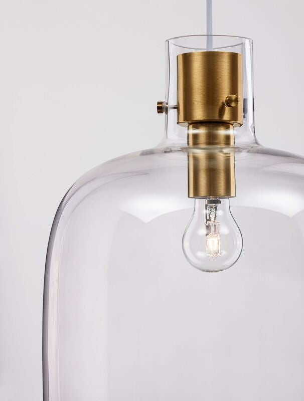 Nova Luce Pendelleuchte Hängeleuchte CINZIA E27 LED Gold dimmbar Lampe Ø 30 cm - 5212017431141
