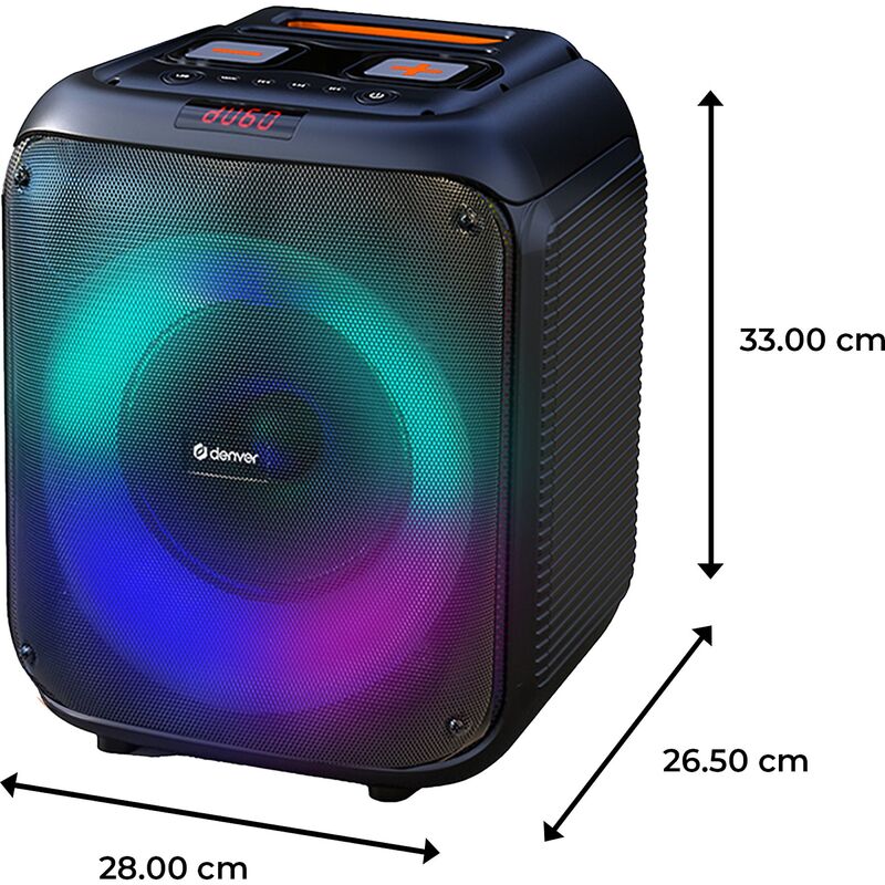 DENVER Bluetooth Lautsprecher BPS-250 40W kabelloses Soundsystem Box - 5706751068614