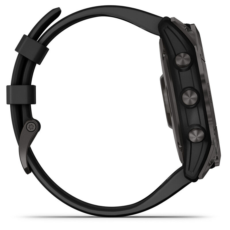 Garmin Uhr Smartwatch GPS Sportuhr Fenix 7X Sapphire Solar Carbon Grey Onesize - 0753759278236