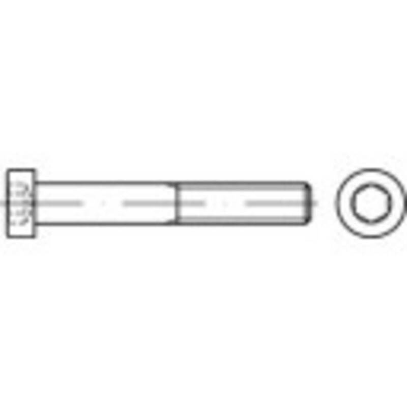 Toolcraft Zylinderschrauben 200 St. M6 60 mm Innensechskant DIN 7984 Stahl - 4053199260416