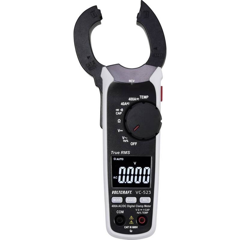 Voltcraft Stromzange VC-523 digitale Messzange 400A CAT III 600V True RMS - 4053199547463