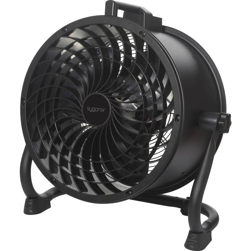 Sygonix TROMMELVENTILATOR 120 Bodenventilator 520mm 120W schwenkbar schwarz - 4064161342603