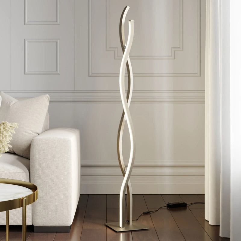 Lucande Stehleuchte Mairia LED Lampe dimmbar Aluminium elegante Leuchte 140cm - 4251096572919