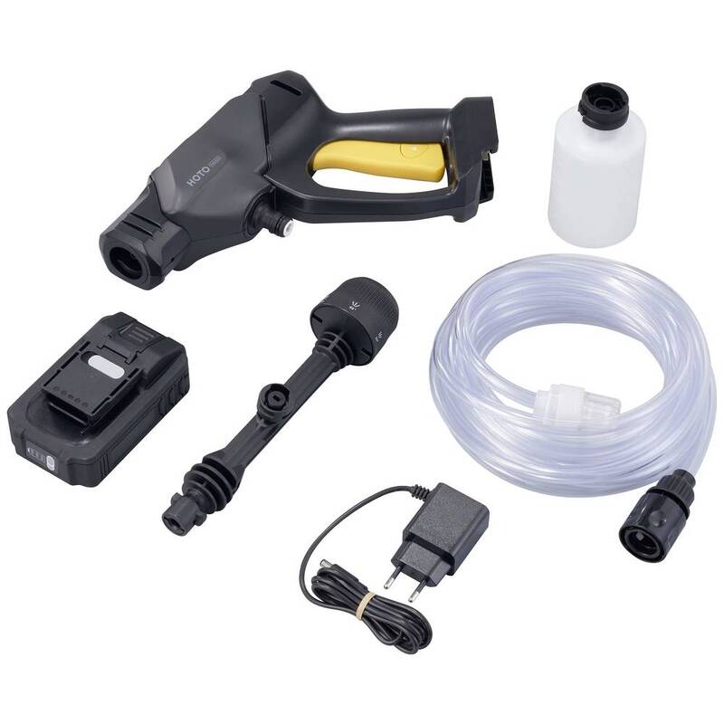 HOTO Mitteldruckreiniger QWXCJ001 24 bar 180 L/h mobil 200 W Akku 6 m Schlauch - 6974370800215