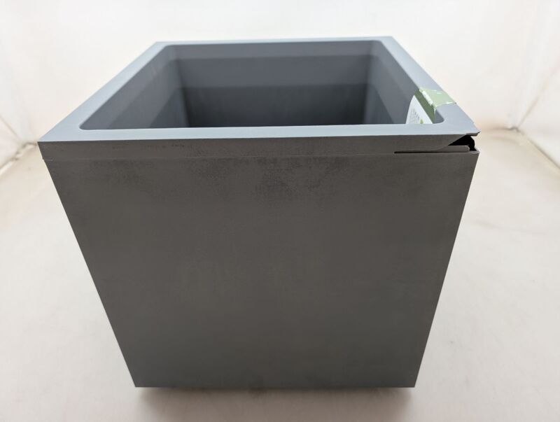 Deroma Pflanztopf Quadro Millenium 39x39cm Aschgrau Garten Pflanzgefäß robust - 0191942105486