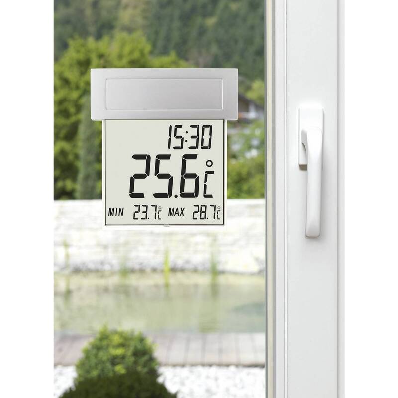 TFA Solar-Fenster-Thermometer Digital Innentemperatur -10 bis +50 °C - 4009816017475