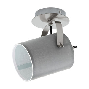 B-Ware Eglo Deckenlampe Villabate LED Lampe Leuchte dimmbar grau nickel Ø12cm 1xE27 10W