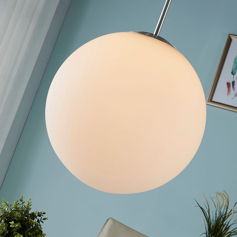 Lindby Hängeleuchte Marike LED Pendelleuchte Lampe blendfrei E27 weiß Ø35cm - 4251096539653