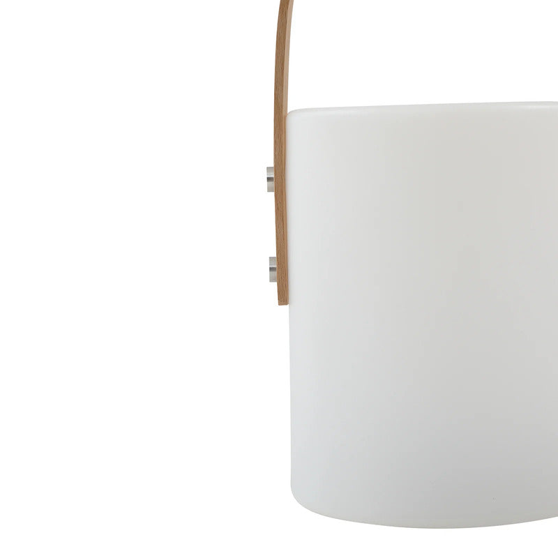 Lindby LED Akku Außentischleuchte Juria Gartenleuchte dimmbar IP44 weiß 35,5cm - 4251911774092