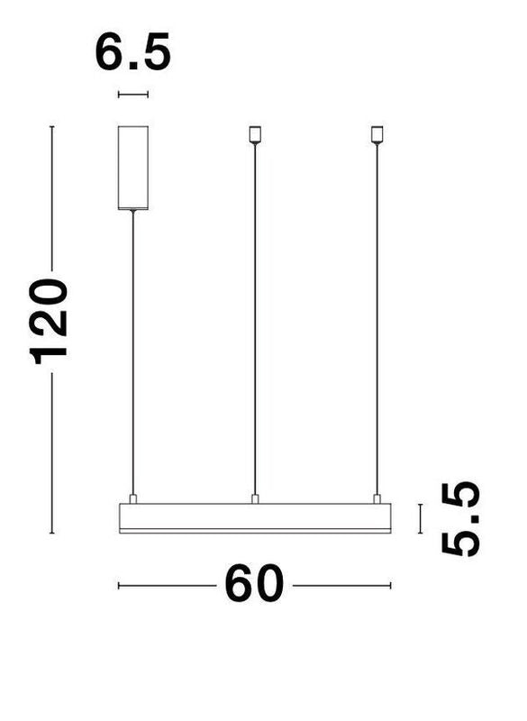 Nova Luce Pendelleuchte Hängeleuchte LED Messing Warmweiß dimmbar MOTIF 60cm 40W - 5212017421920