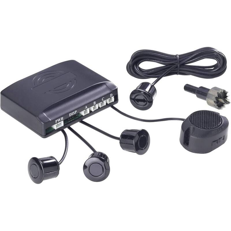 Renkforce Kabelgebundene Einparkhilfe Heck akustisch 4 Sensoren 12V sicher - 4064161206592