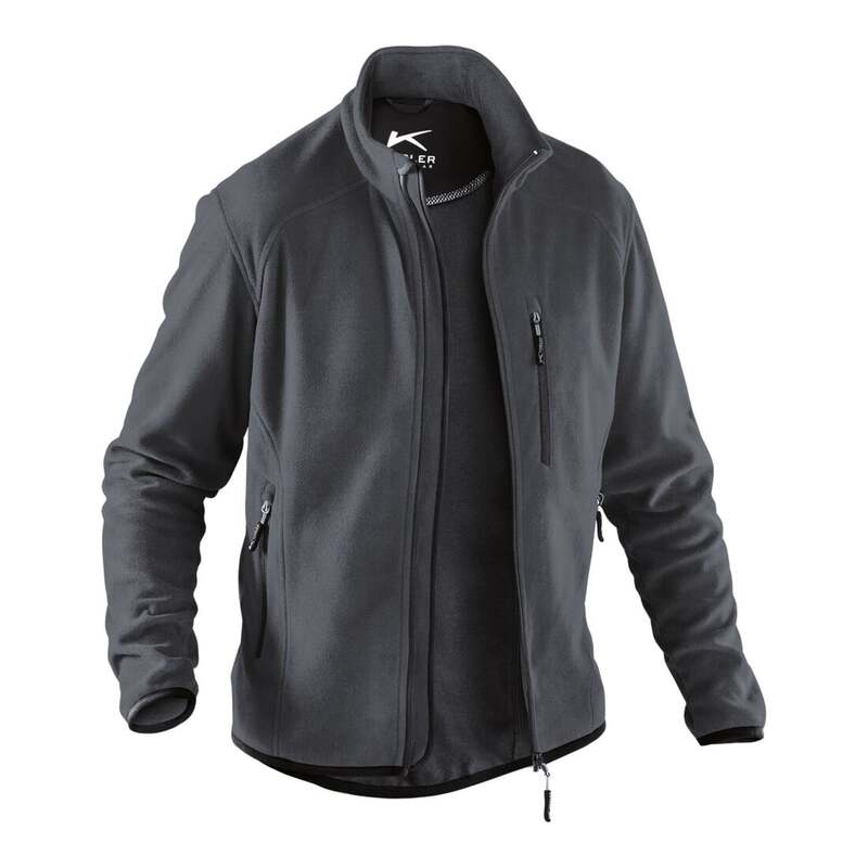 Kübler Fleecejacke anthrazit XL Unisex Arbeitskleidung atmungsaktiv Stretch - 4053813460703