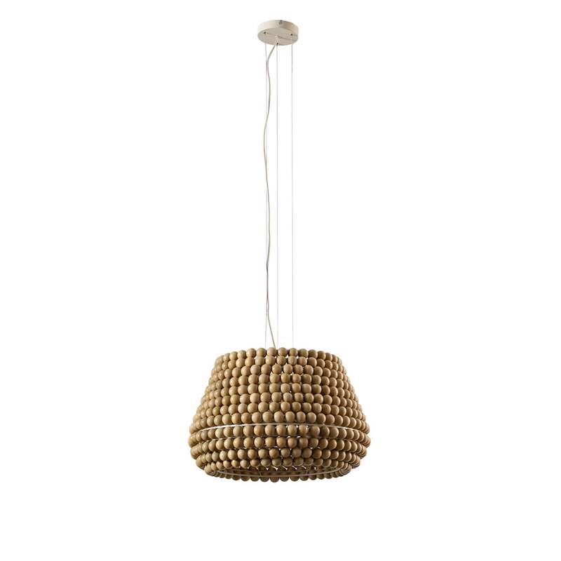 Lucande Hängeleuchte Melori LED Pendelleuchte Lampe dimmbar Holz schwarz Ø51cm - 4255830905186