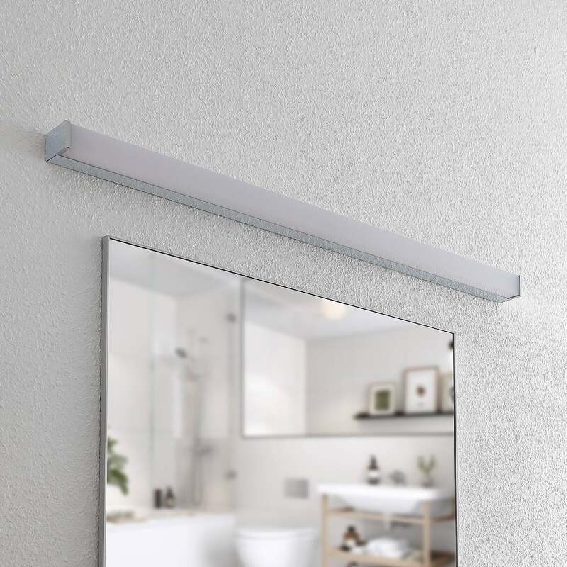 Lindby Wandleuchte Klea LED Lampe Badezimmerlampe chrom 120cm IP44 weiß 3000K - 4251096580525