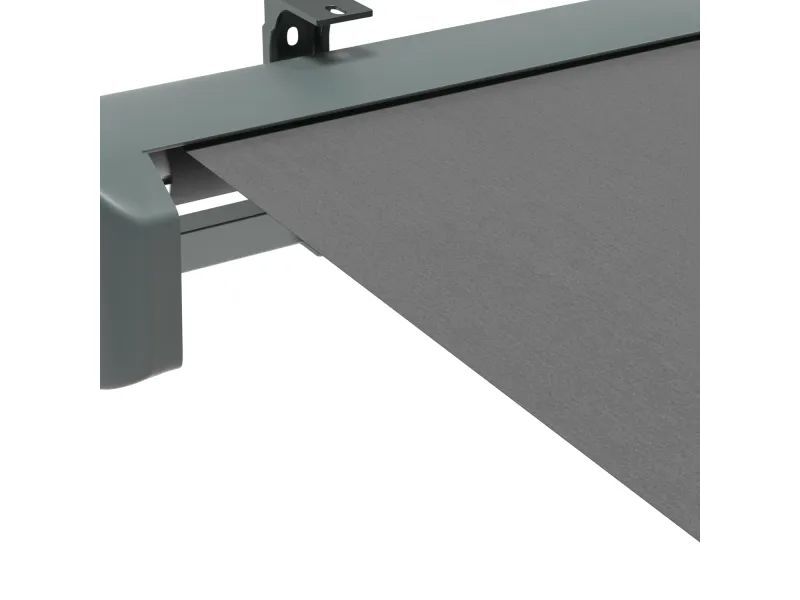 Halbkassettenmarkise Maraca anthrazit 3x2m wasserabweisend UV-beständig - 4048121255233