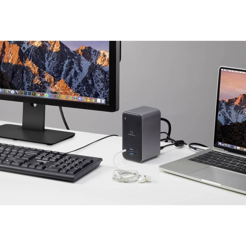 Renkforce USB-C Notebook Dockingstation Universal Ladefunktion Ladeturm Laden - 4064161039251