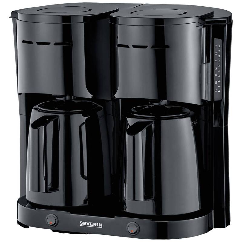 Severin Kaffeemaschine Filterkaffeemaschine 2000W Isolierkanne schwarz 16 Tassen - 4008146041525