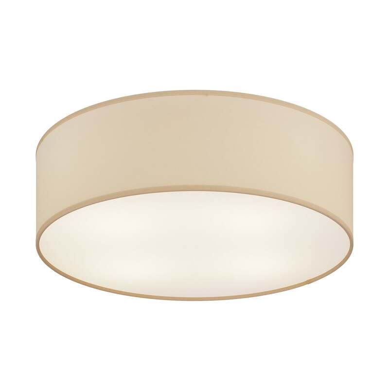 TK-Lighting Deckenleuchte Rondo LED Lampe dimmbar beige Ø45cm 4-flammig Metall - 5901780544300
