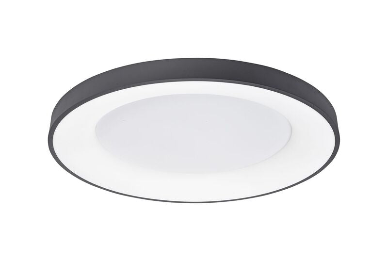 Nova Luce Deckenleuchte Deckenlampe LED RANDO THIN Schwarz Warmweiß dimmbar 60cm - 5212017420107