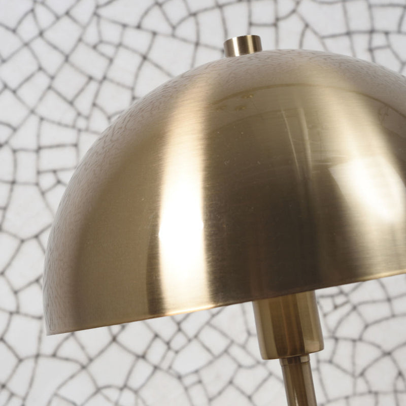 It's about RoMi Tischlampe Toulouse LED Lampe Marmorfuß gold weiß 45cm - 8716248080972