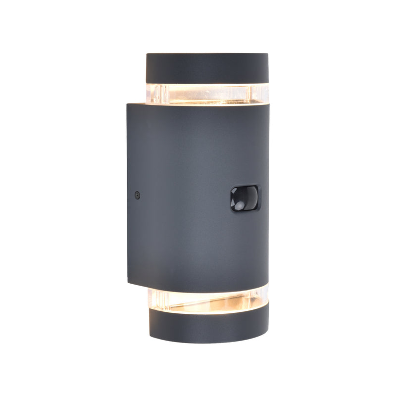 Lutec Außenlampe Gartenleuchte FOCUS ROUND LED Wandleuchte dimmbar dunkelgrau - 6939412014968
