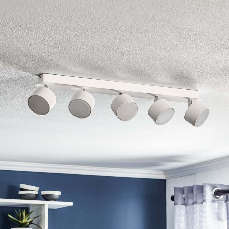 Euluna Deckenstrahler Cloudy Deckenlampe Wohnzimmerleuchte 5-flammig GX53 weiß - 5902693775980