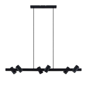 B-Ware Lindby Hängeleuchte Pendelleuchte Savoli Leuchte Schwarz Stahl Metall 6 Flammig