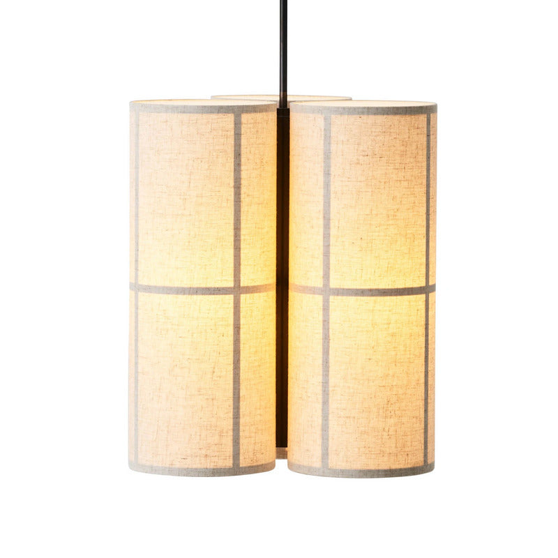 Audo Copenhagen Pendelleuchte Hängelampe Hashira Cluster creme Leinen Ø 32 cm - 5709262063604