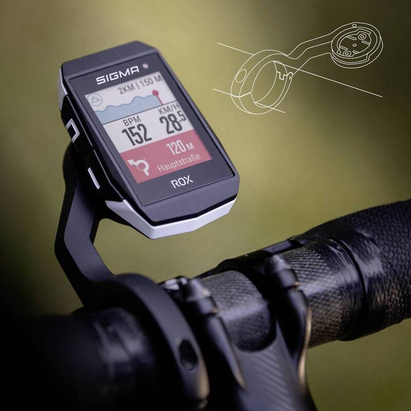 Sigma Fahrrad-Navi ROX 11.1 EVO HR GPS spritzwassergeschützt E-Bike kompatibel - 4016224010332