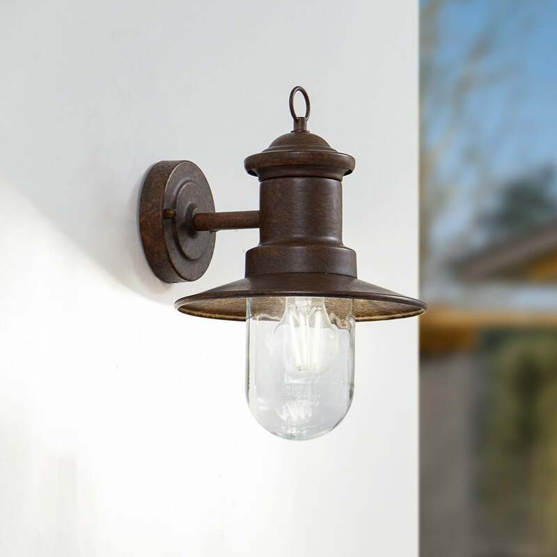 Lindby Eloretta Draußen Wandleuchte Rost Stahl Lampe Licht Außenlampe Leuchte - 4251911786736