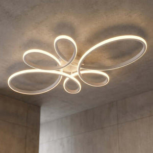 B-Ware TRIO LIGHTING Deckenleuchte Fly LED Lampe dimmbar weiß matt 4000K 83x45cm