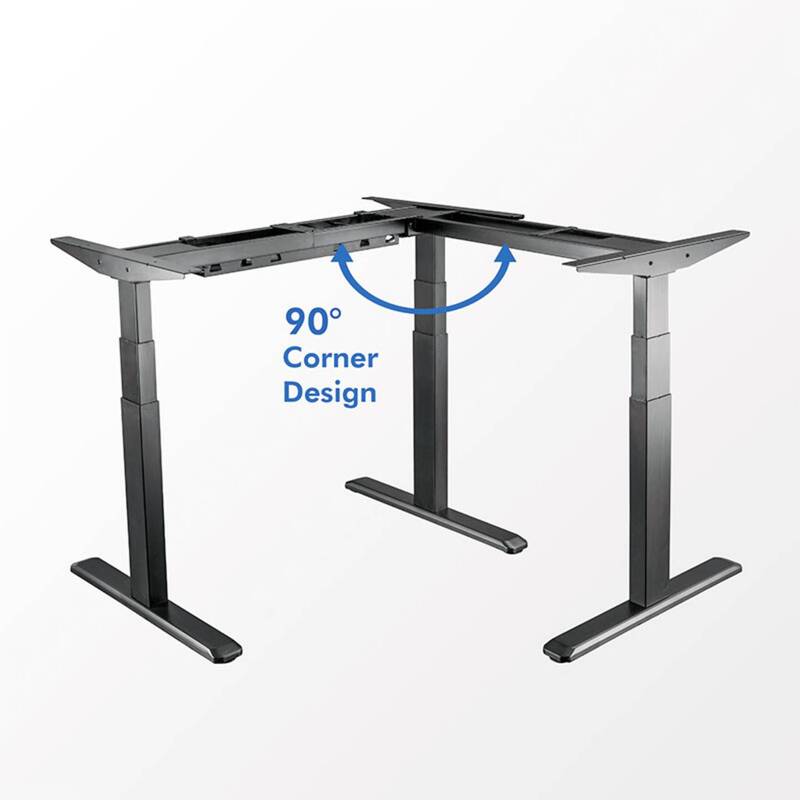 LogiLink Sitz Steh Schreibtischgestell elektrisch höhenverstellbar 1200x620 mm - 4052792055405
