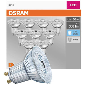 B-Ware OSRAM LED Reflektor GU10 4.3W 50W neutralweiß 10er Set PAR16 4000K 36°