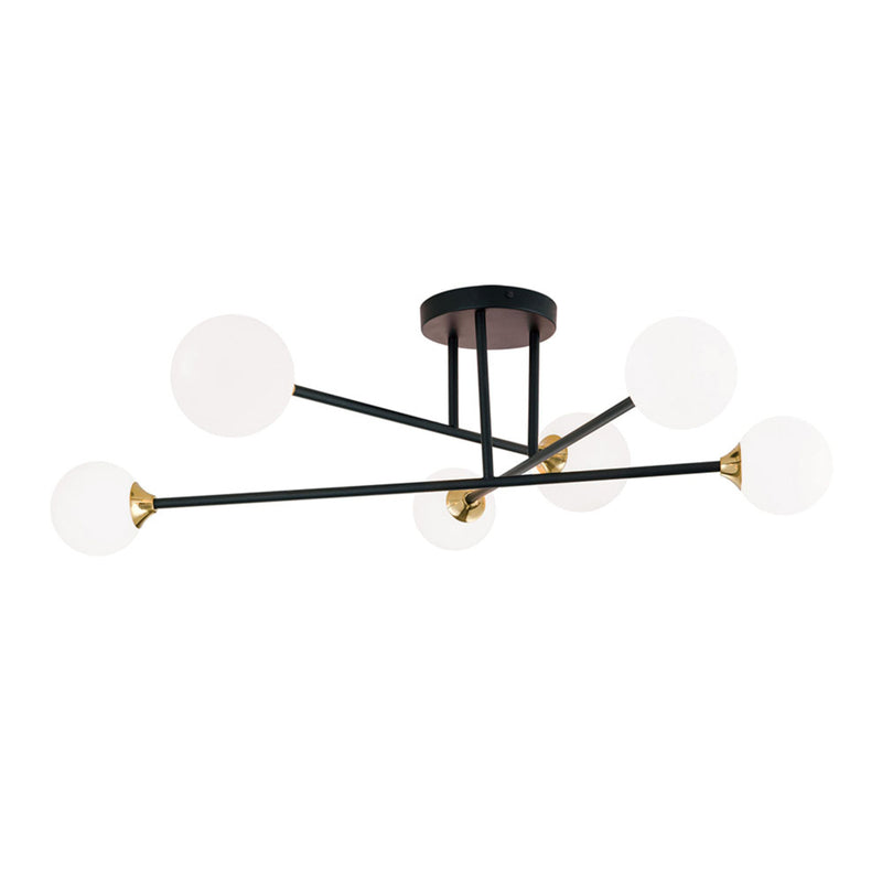 Orion Deckenlampe Snowwhite 6-flammig LED Lampe dimmbar schwarz Ø84cm - 9003090271399