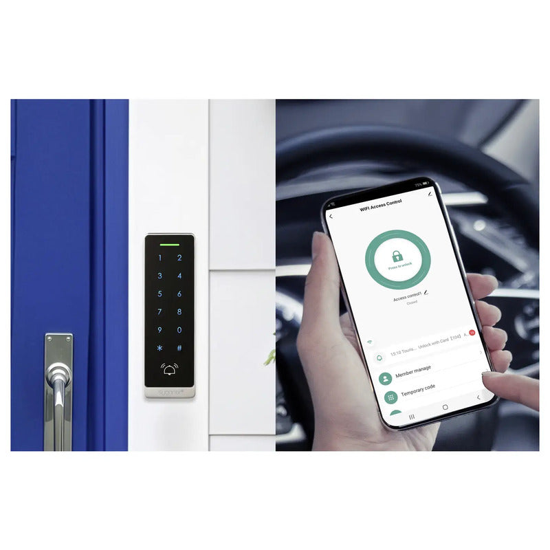 Sygonix Code-Tastatur RFID Aufputz 12V 18V IP66 beleuchtet 10.000 Kombinationen - 4064161509259