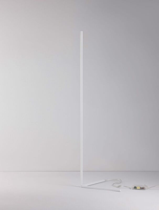 Nova Luce Stehlampe Standleuchte LED V LINE Weiß Warmweiß dimmbar Wohnzimmer 18W - 5212017433411