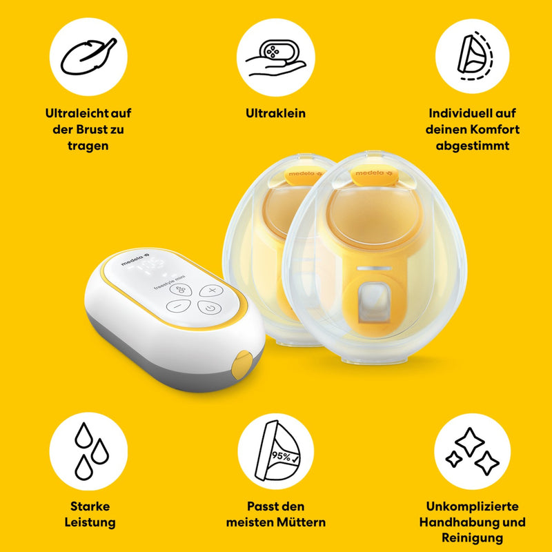 Medela Milchpumpe Pumpe Freestyle Mini Handsfree Doppelpumpe SIEHE TEXT/FOTO - 7610472881231