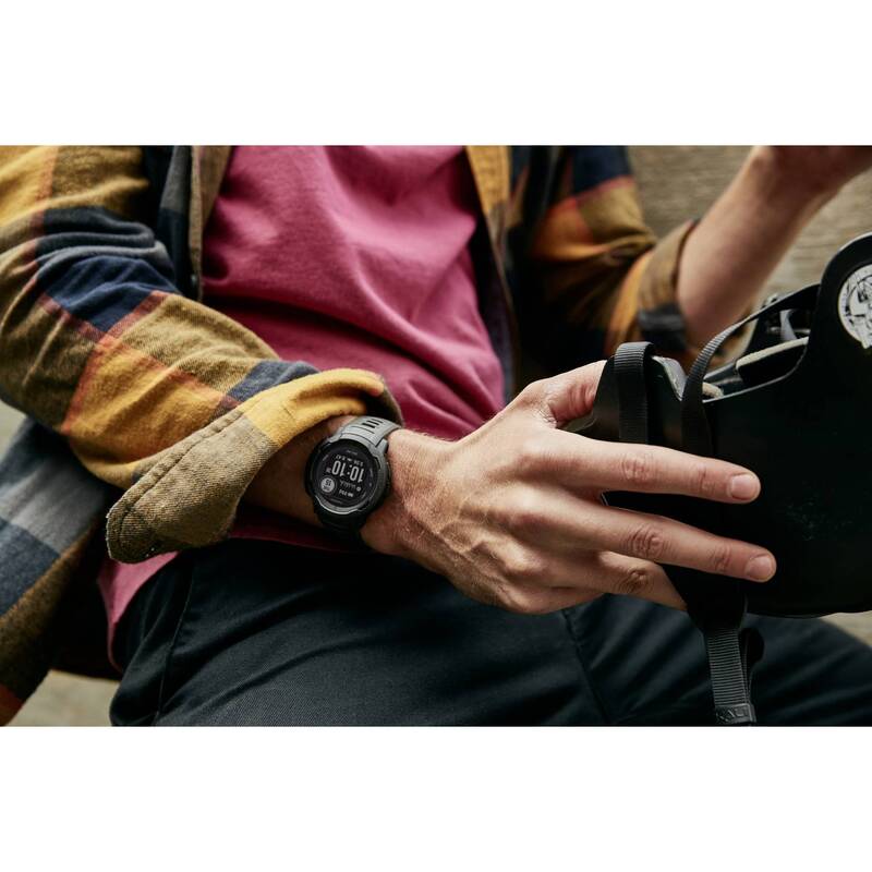 Garmin Sportuhr Fitnessuhr Instinct 2 GPS Smartwatch grau 28 Tage Akkulaufzeit - 0753759278786