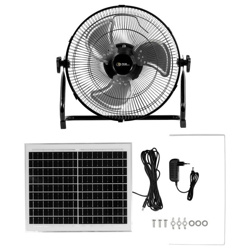 PCE Instruments Bodenventilator PCE-SV 10 Solarventilator 10W 2 Stufen schwarz - 4250348737519