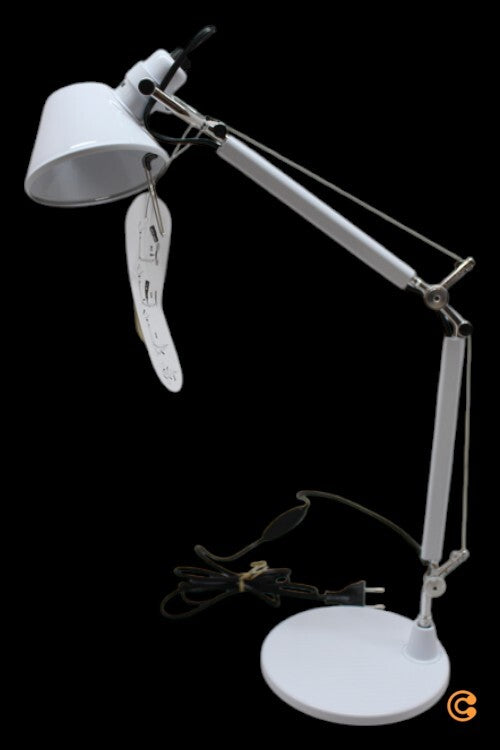 Tolomeo Micro Tischlampe Tischlampe Schreibtischlampe Lampe Leuchte Weiß E14 - 8052993043023