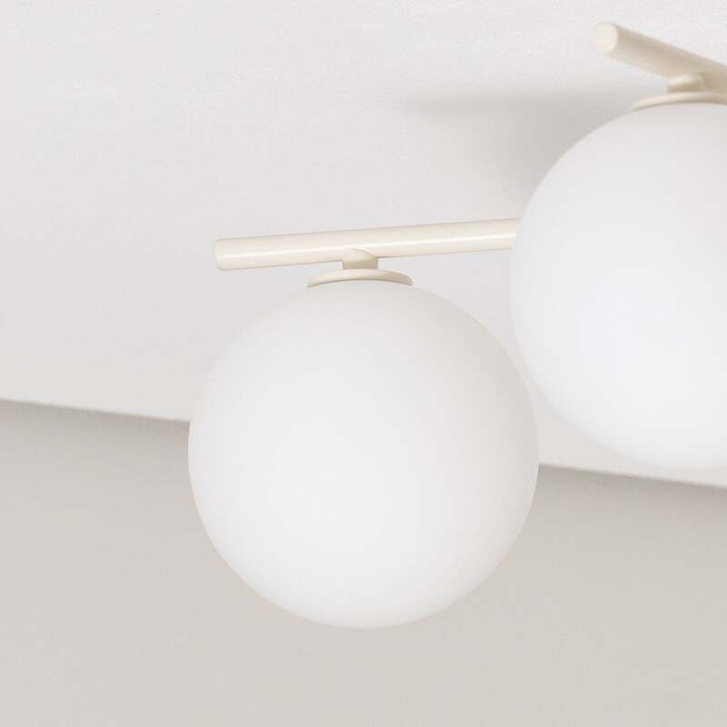 Jupiter Deckenleuchte Lampe Prato LED Hängelampe dimmbar sand 5-flammig Ø66cm - 5905962020781