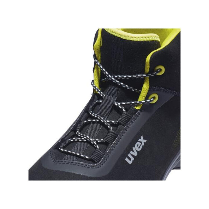 Uvex Stiefel 1 G2 S2 Sicherheitsschuh Herren Damen schwarz gelb Weite 14 Gr. 42 - 4031101834054