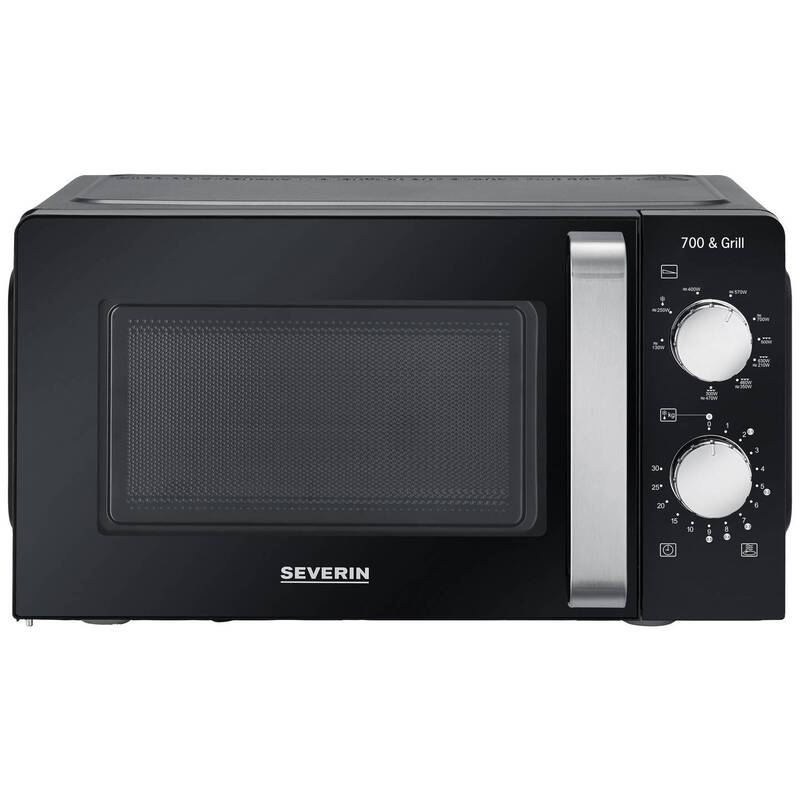 Severin 7781 Mikrowelle 17l mit Grillfunktion 900W schwarz Timerfunktion - 4008146042881