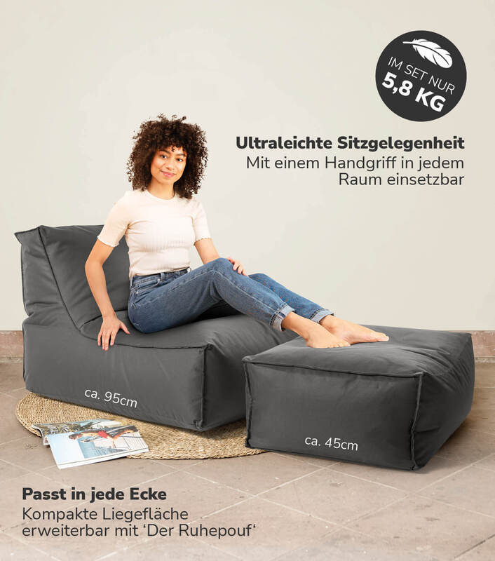 mokebo Der Sundowner XXL Outdoor Sitzsack Bodenkissen Bean Bag Liege Lieges191 - 4260669187702