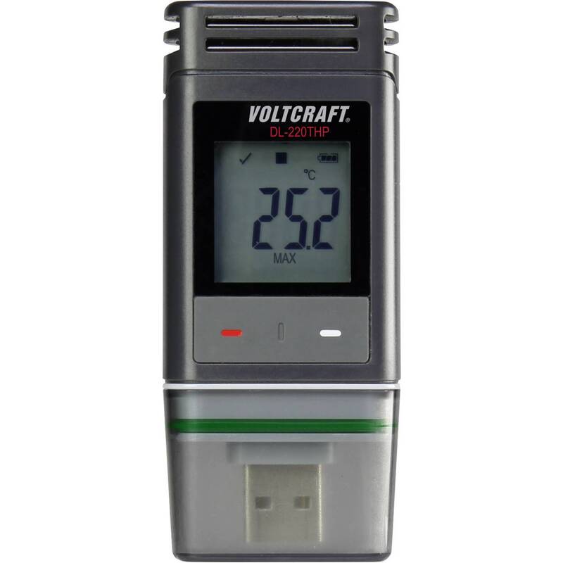 Voltcraft DL-220THP Multifunktioneller Datenlogger -30 bis +60 °C PDF Funktion - 4016139081298