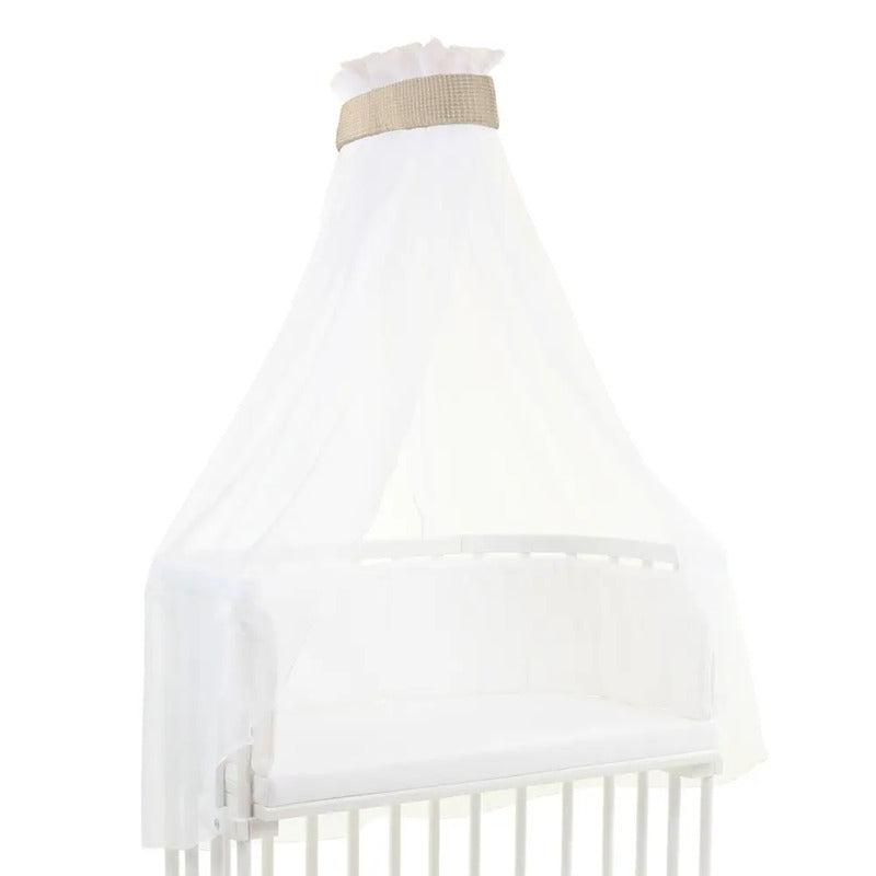 babybay Himmel Waffelpiqué sand für Modelle bis 96 cm Länge mit Band - 4262356533649